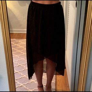 Disney D-Signed black high low skirt